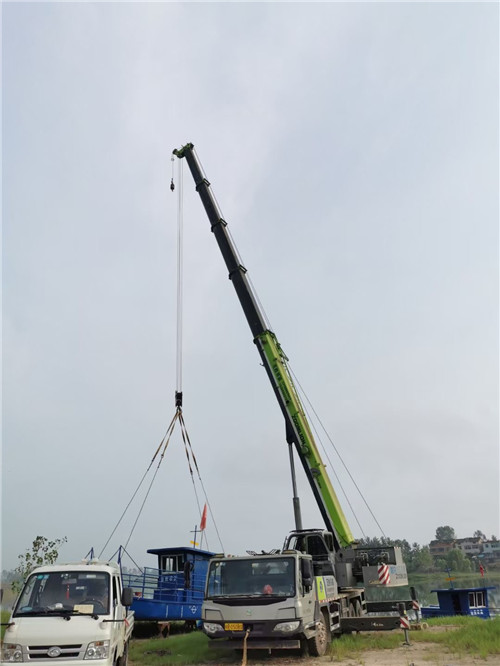 七星区桥梁建设吊装案例